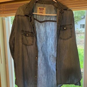 Mossimo Supply Co. Black Button Down Shirt